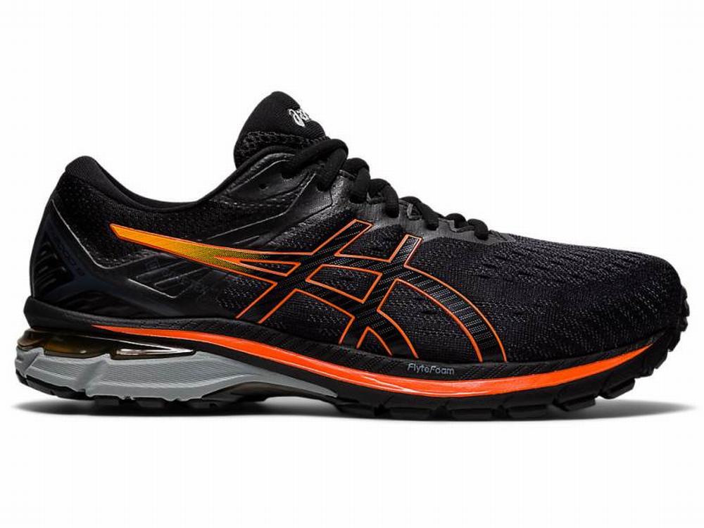 Chaussures Running Asics GT-2000 9 G-TX Homme Noir Doré Orange | NOB-437591