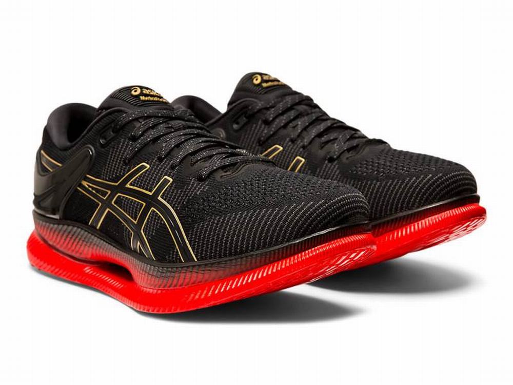 Chaussures Running Asics METARIDE Femme Noir Rouge | NWG-285460