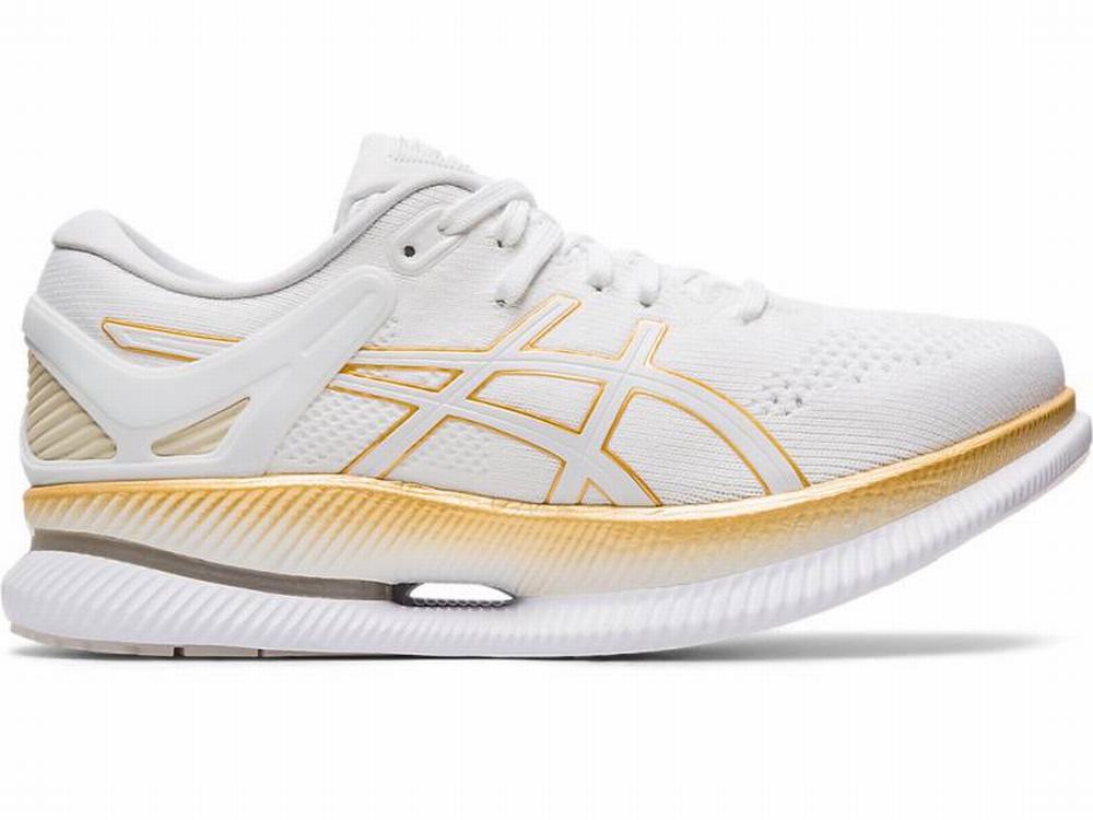 Chaussures Running Asics METARIDE Femme Blanche Doré | WFM-184370