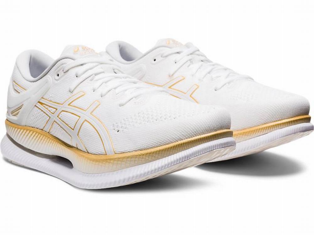 Chaussures Running Asics METARIDE Homme Blanche Doré | GDH-867394