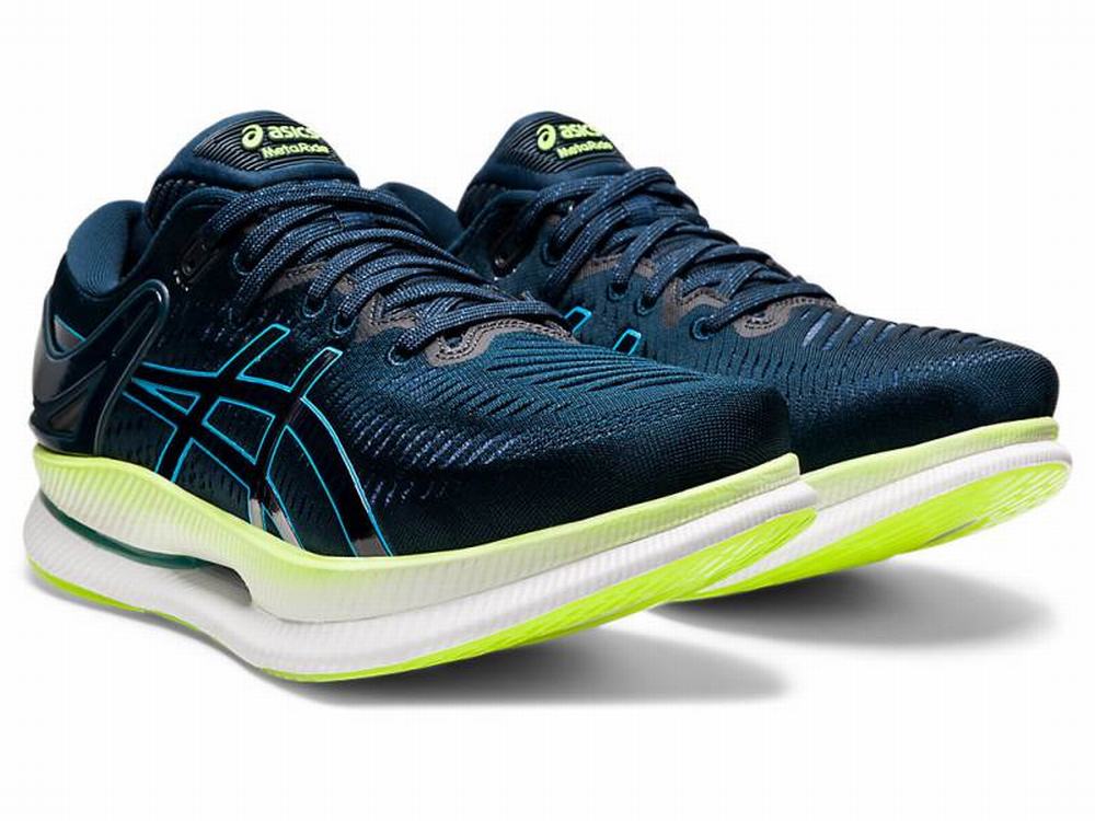 Chaussures Running Asics METARIDE Homme Bleu Vert | UVH-195780