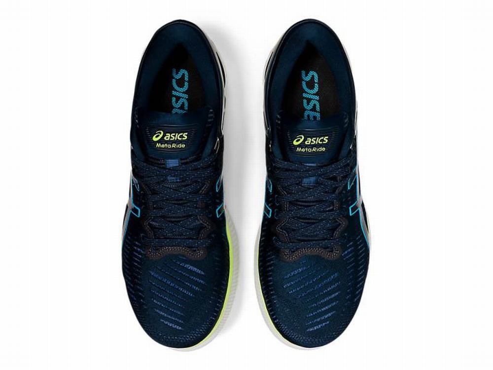 Chaussures Running Asics METARIDE Homme Bleu Vert | UVH-195780