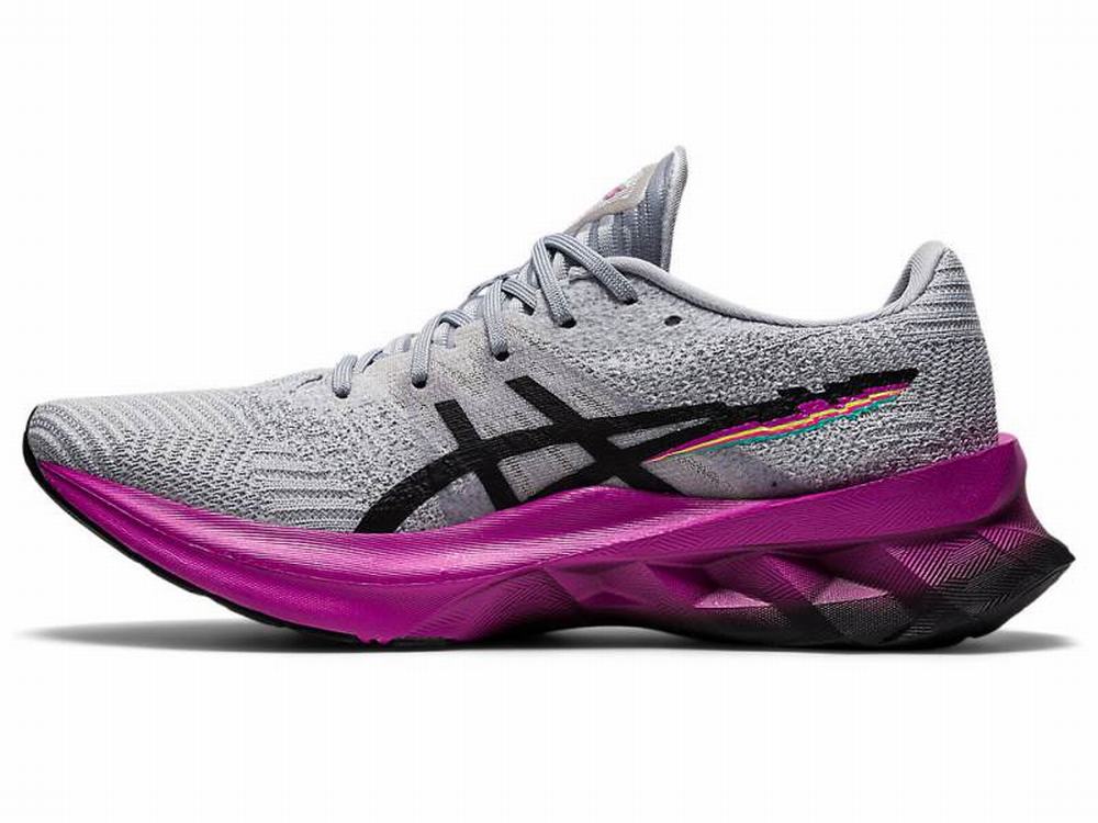 Chaussures Running Asics NOVABLAST Femme Noir Grise | SWV-629140