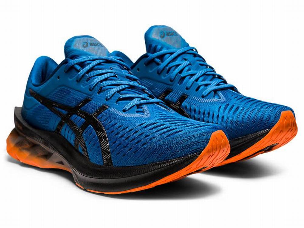 Chaussures Running Asics NOVABLAST Homme Noir Bleu | KNY-965084