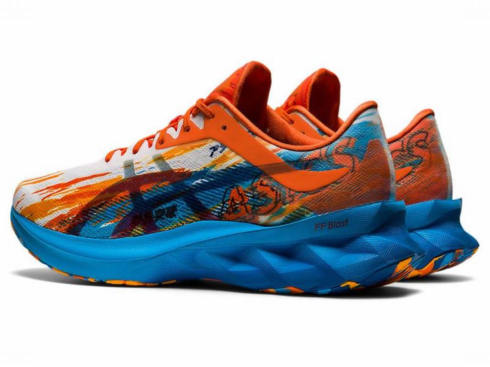 Chaussures Running Asics NOVABLAST Homme Doré Turquoise Clair Orange | SBI-405617