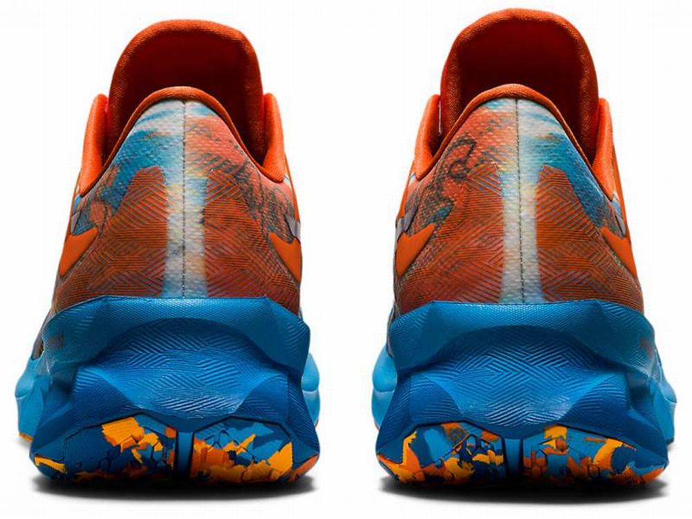 Chaussures Running Asics NOVABLAST Homme Doré Turquoise Clair Orange | SBI-405617