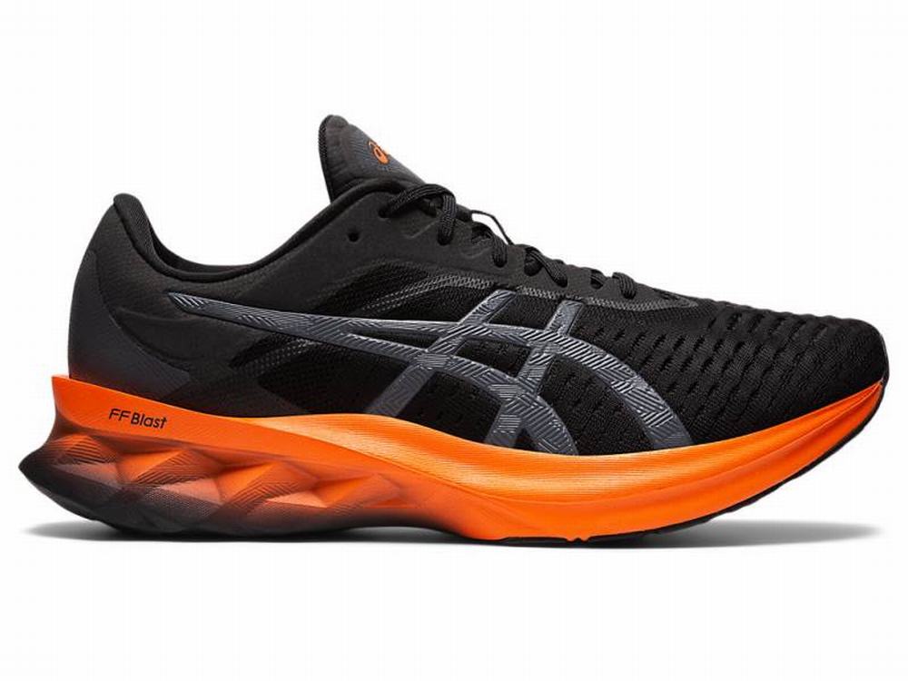 Chaussures Running Asics NOVABLAST Homme Noir Grise | XRK-765813