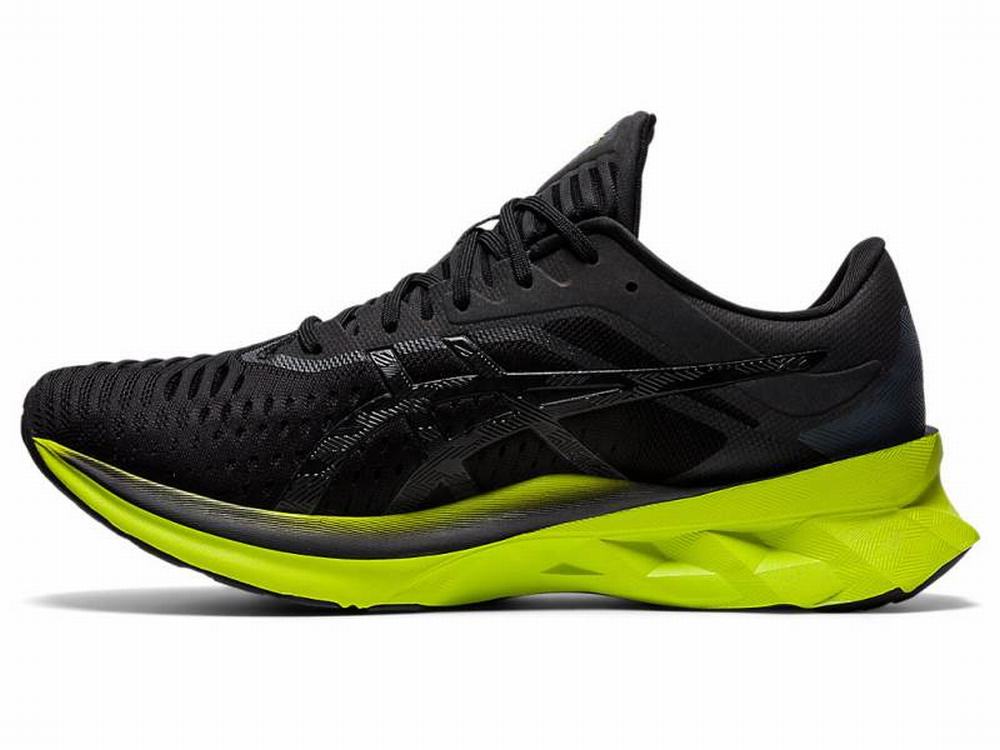 Chaussures Running Asics NOVABLAST Homme Noir Vert Clair | ZYW-419273