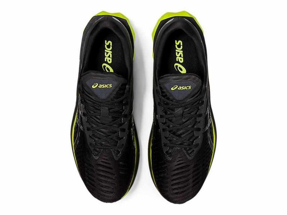 Chaussures Running Asics NOVABLAST Homme Noir Vert Clair | ZYW-419273