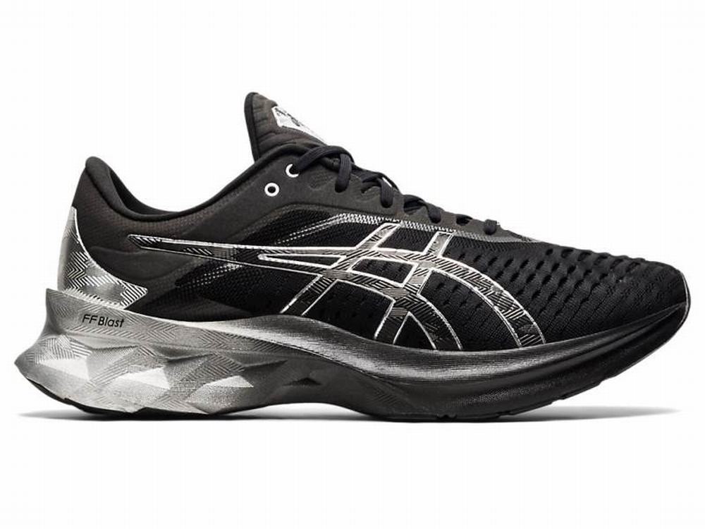 Chaussures Running Asics NOVABLAST Platinum Homme Noir Argent | FDN-614085