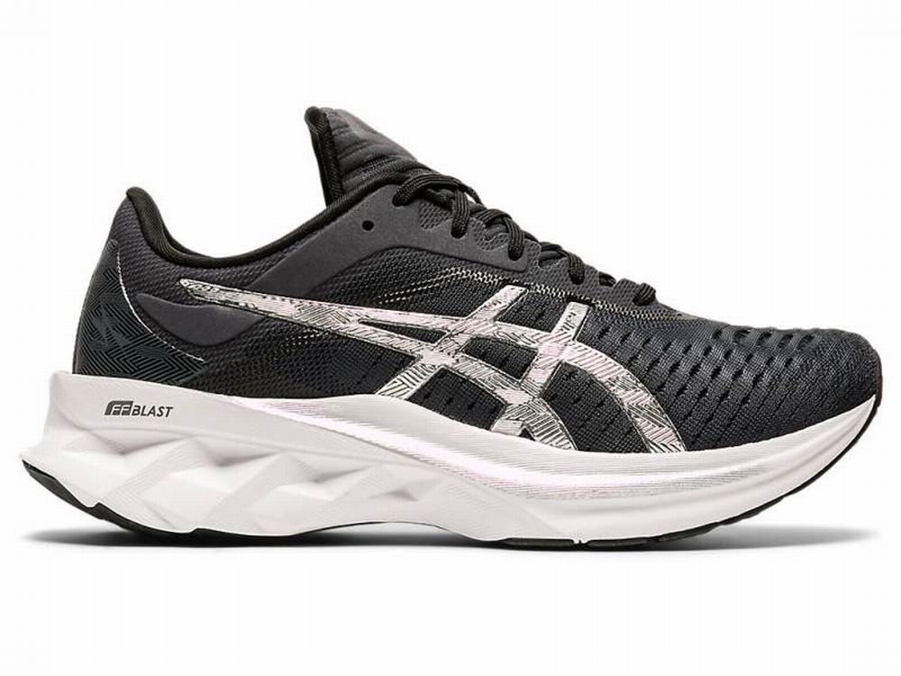 Chaussures Running Asics NOVABLAST Platinum Femme Grise Argent | YVI-517380