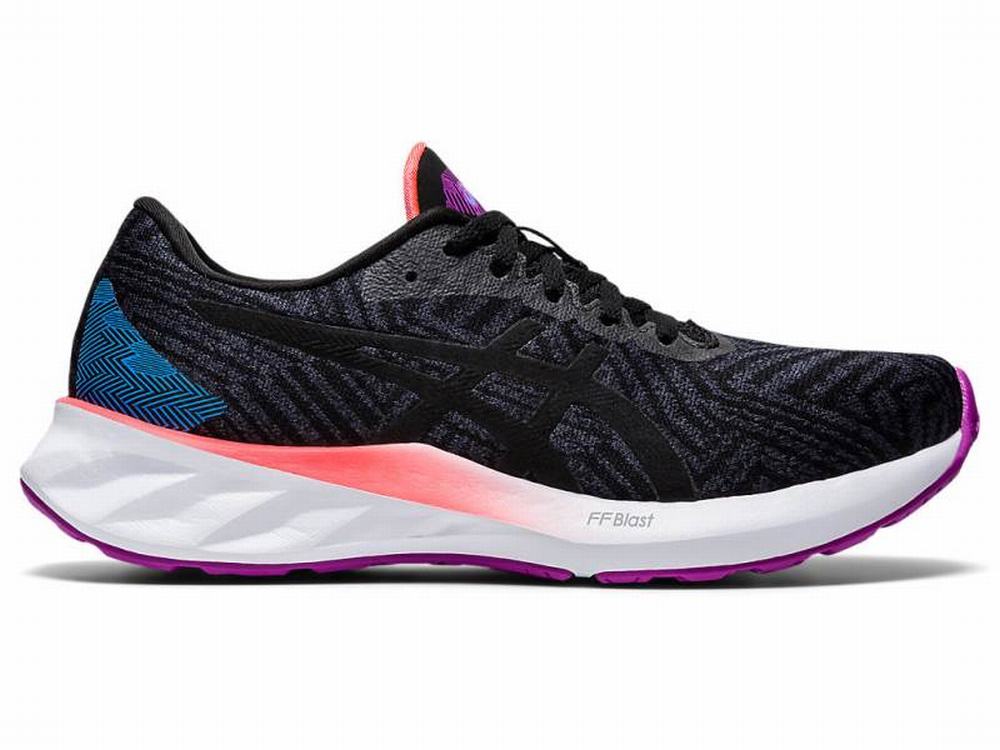 Chaussures Running Asics ROADBLAST Femme Noir Violette | DHI-067521