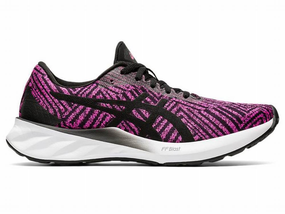 Chaussures Running Asics ROADBLAST Femme Rose Noir | OKE-782041