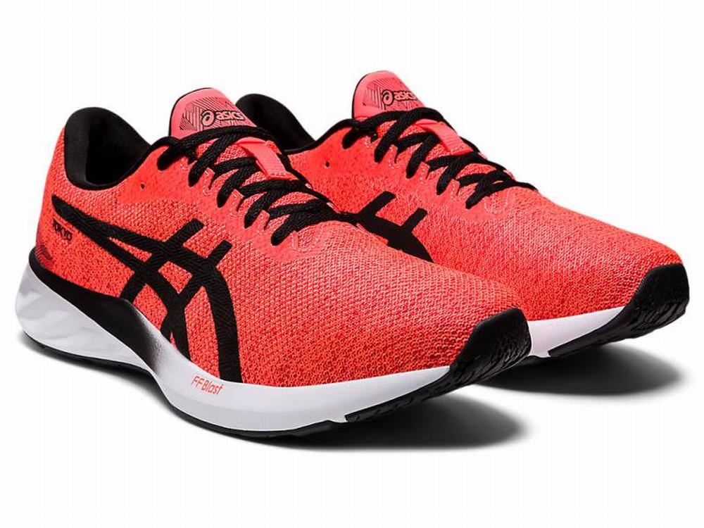 Chaussures Running Asics ROADBLAST Homme Orange Rouge Blanche | ZVL-026753