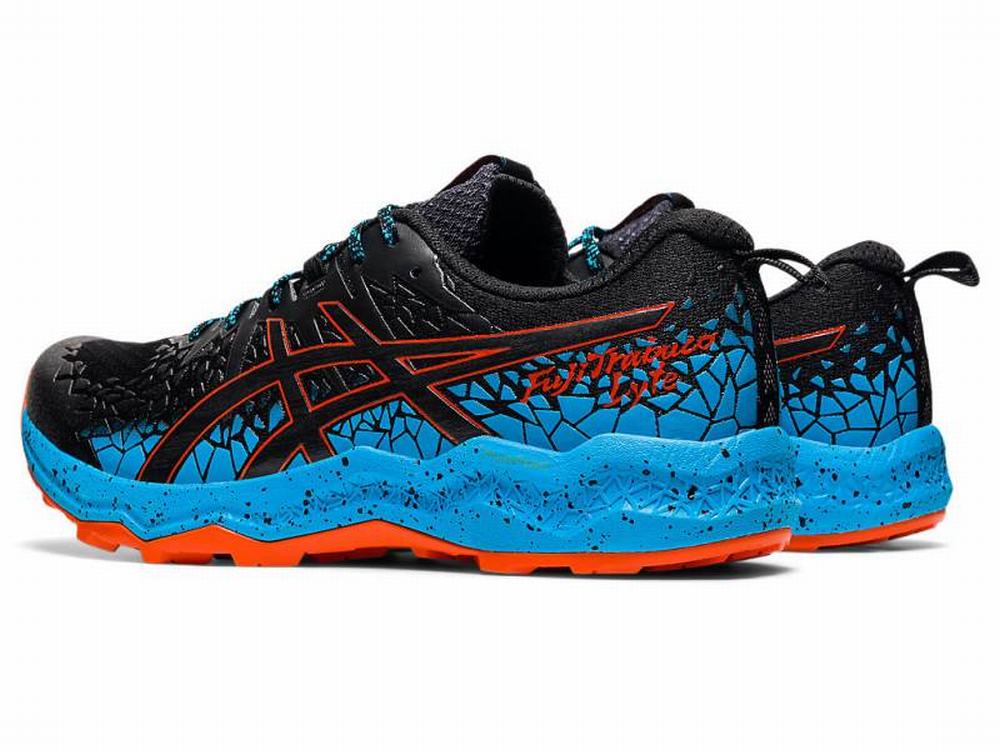 Chaussures Trail Asics FujiTrabuco Lyte Homme Noir Turquoise Clair | DNY-523068