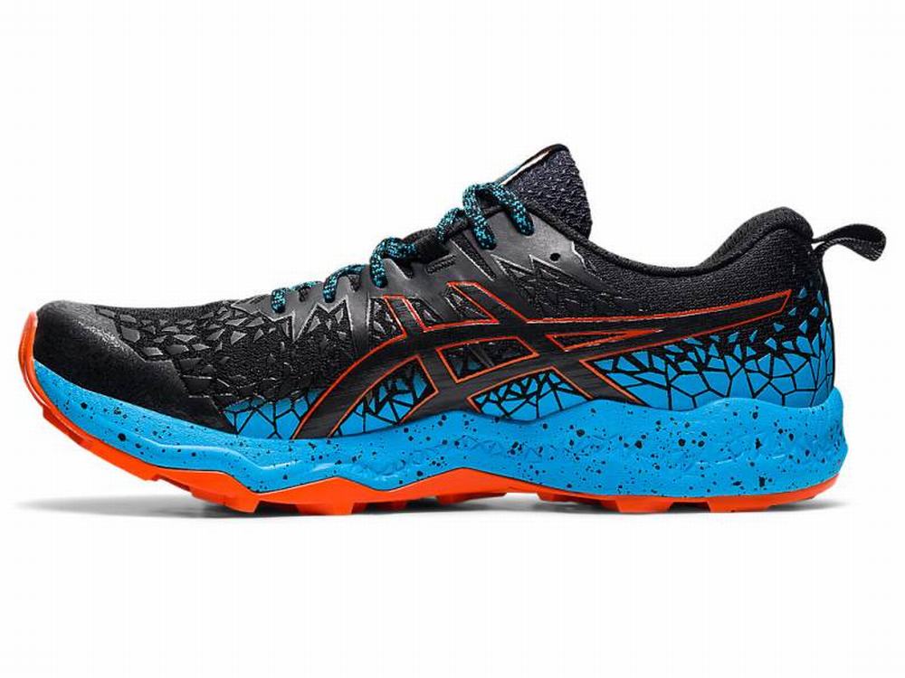 Chaussures Trail Asics FujiTrabuco Lyte Homme Noir Turquoise Clair | DNY-523068