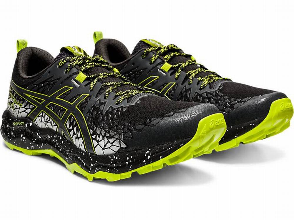 Chaussures Trail Asics FujiTrabuco Lyte Homme Noir Grise | UOQ-714632