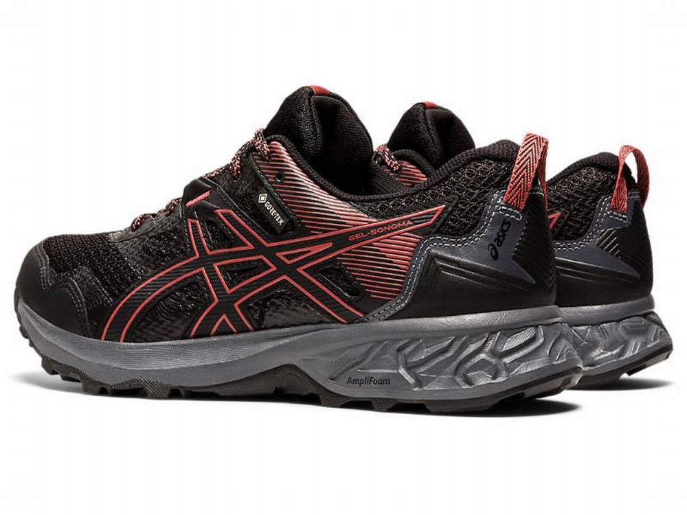 Chaussures Trail Asics GEL-SONOMA 5 G-TX Femme Noir Rose | NUX-976104