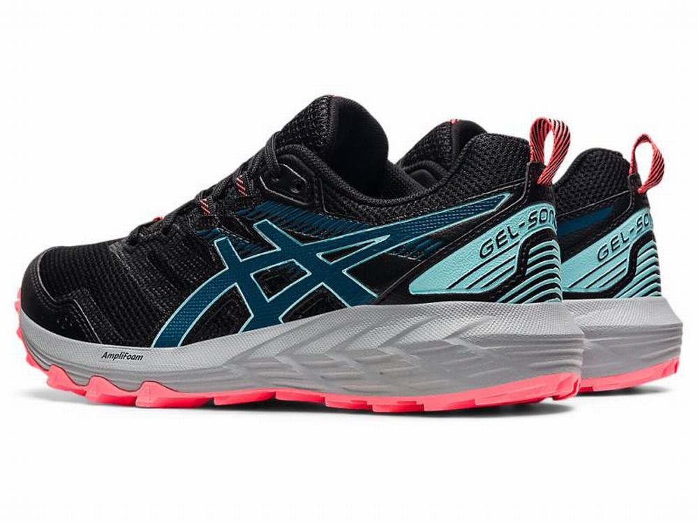 Chaussures Trail Asics GEL-SONOMA 6 Femme Noir Turquoise Foncé | TCH-186254