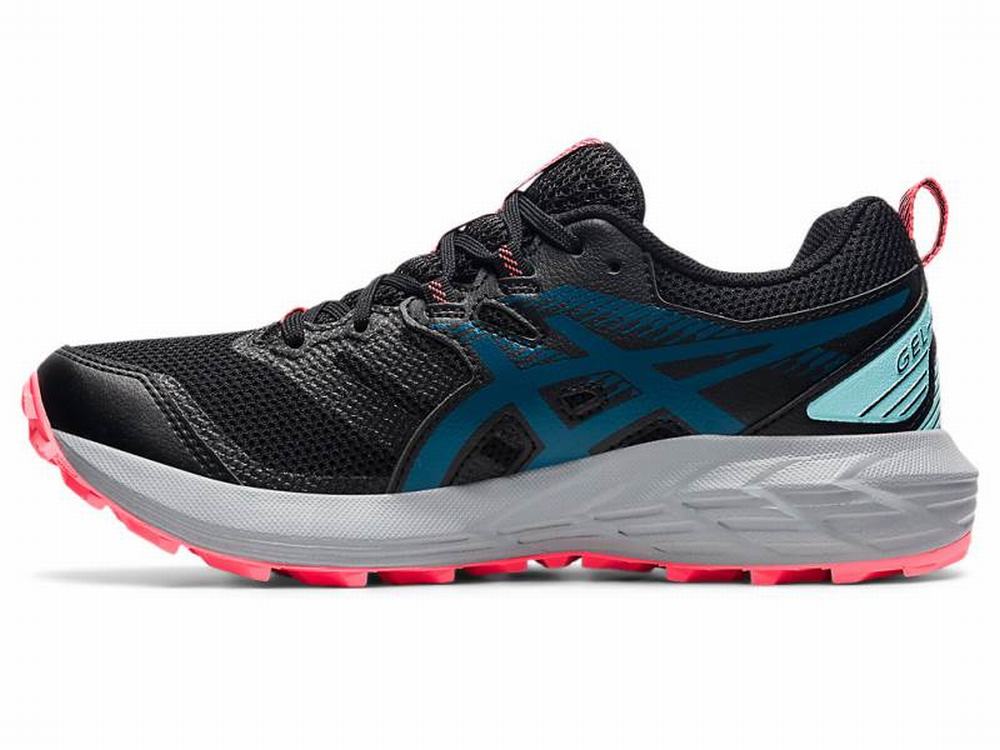 Chaussures Trail Asics GEL-SONOMA 6 Femme Noir Turquoise Foncé | TCH-186254