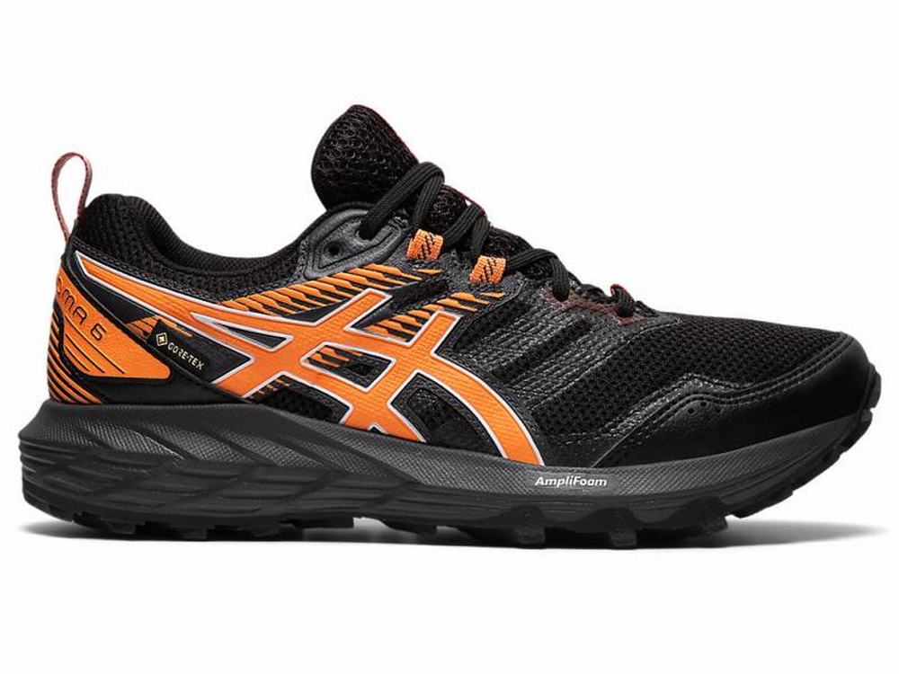 Chaussures Trail Asics GEL-SONOMA 6 G-TX Femme Noir Orange | IPO-152897