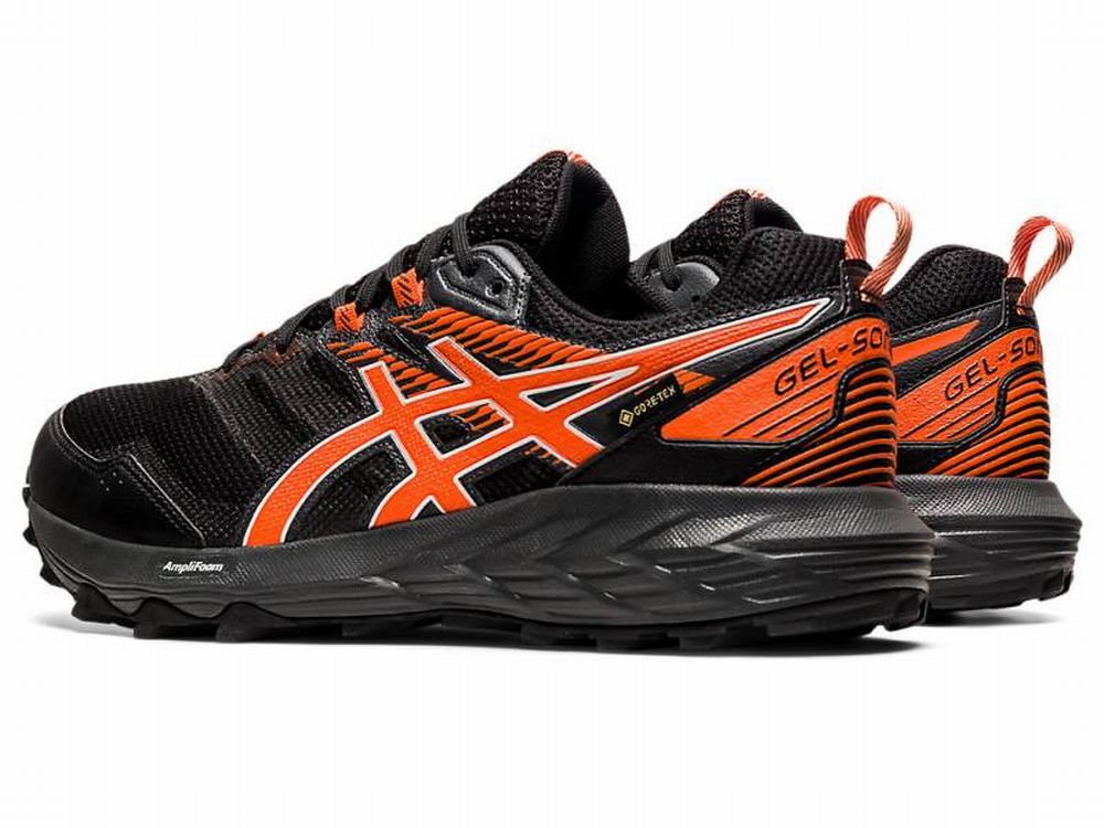 Chaussures Trail Asics GEL-SONOMA 6 G-TX Homme Noir Doré Orange | MAR-910682