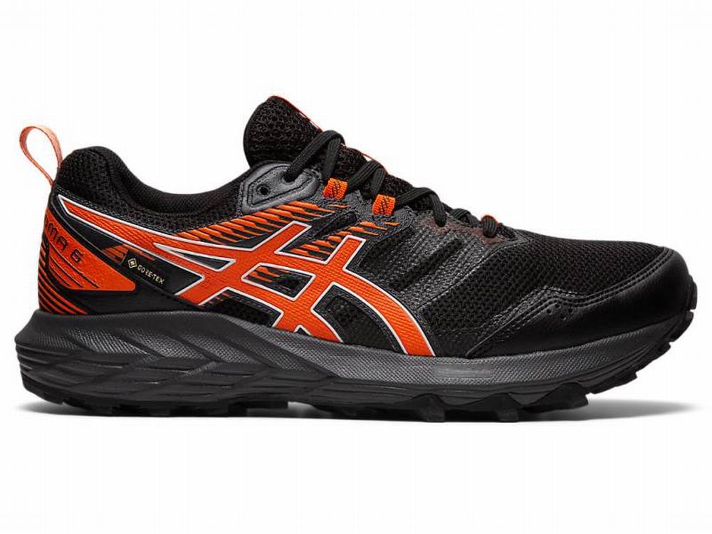 Chaussures Trail Asics GEL-SONOMA 6 G-TX Homme Noir Doré Orange | MAR-910682