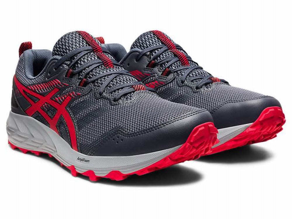 Chaussures Trail Asics GEL-SONOMA 6 Homme Grise Rouge | SID-520419