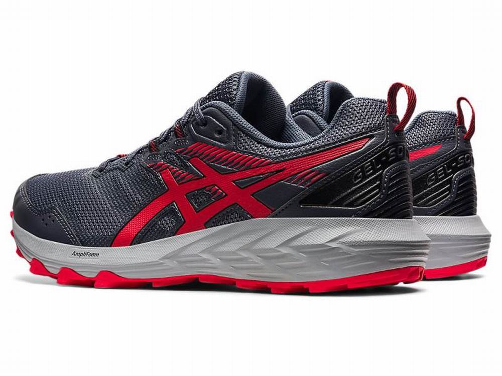 Chaussures Trail Asics GEL-SONOMA 6 Homme Grise Rouge | SID-520419