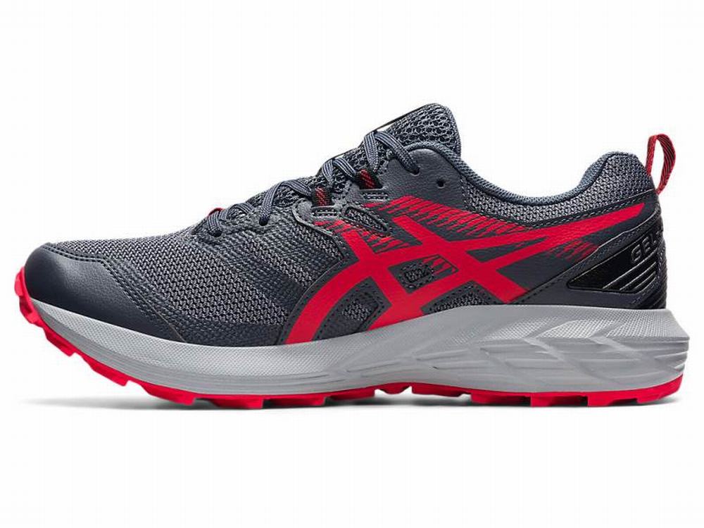 Chaussures Trail Asics GEL-SONOMA 6 Homme Grise Rouge | SID-520419