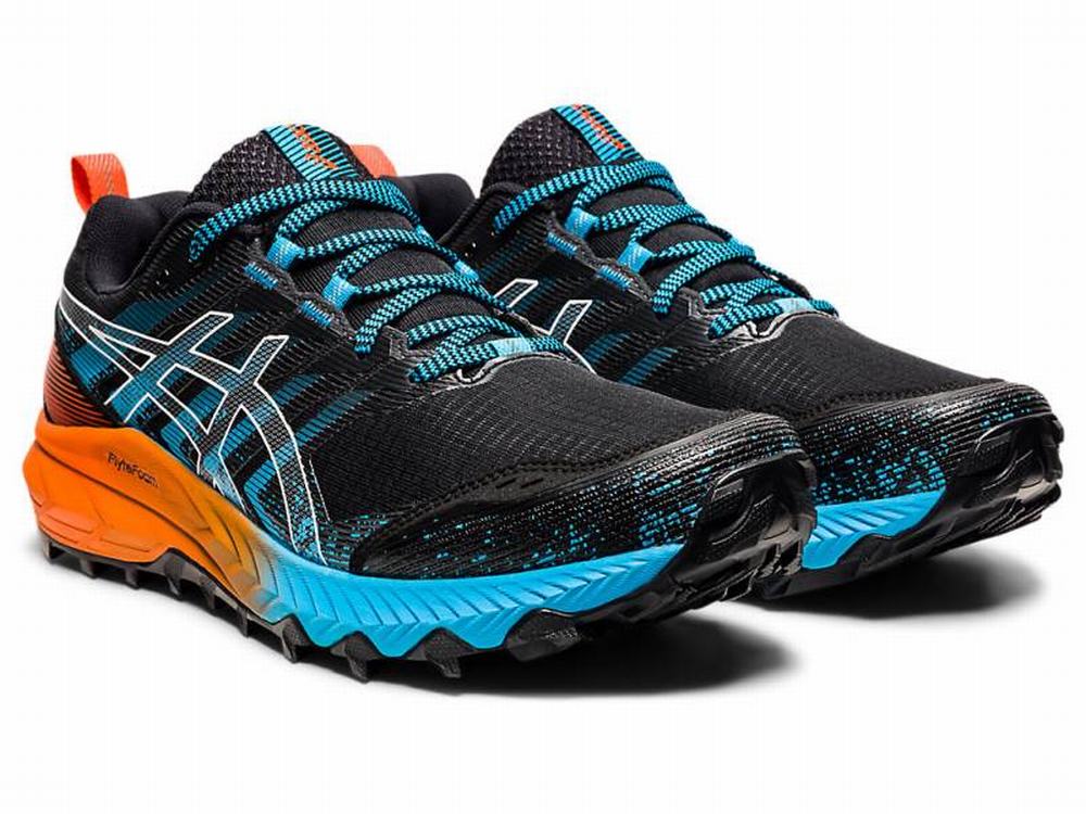 Chaussures Trail Asics GEL-TRABUCO 9 Homme Noir Blanche | ULX-302745