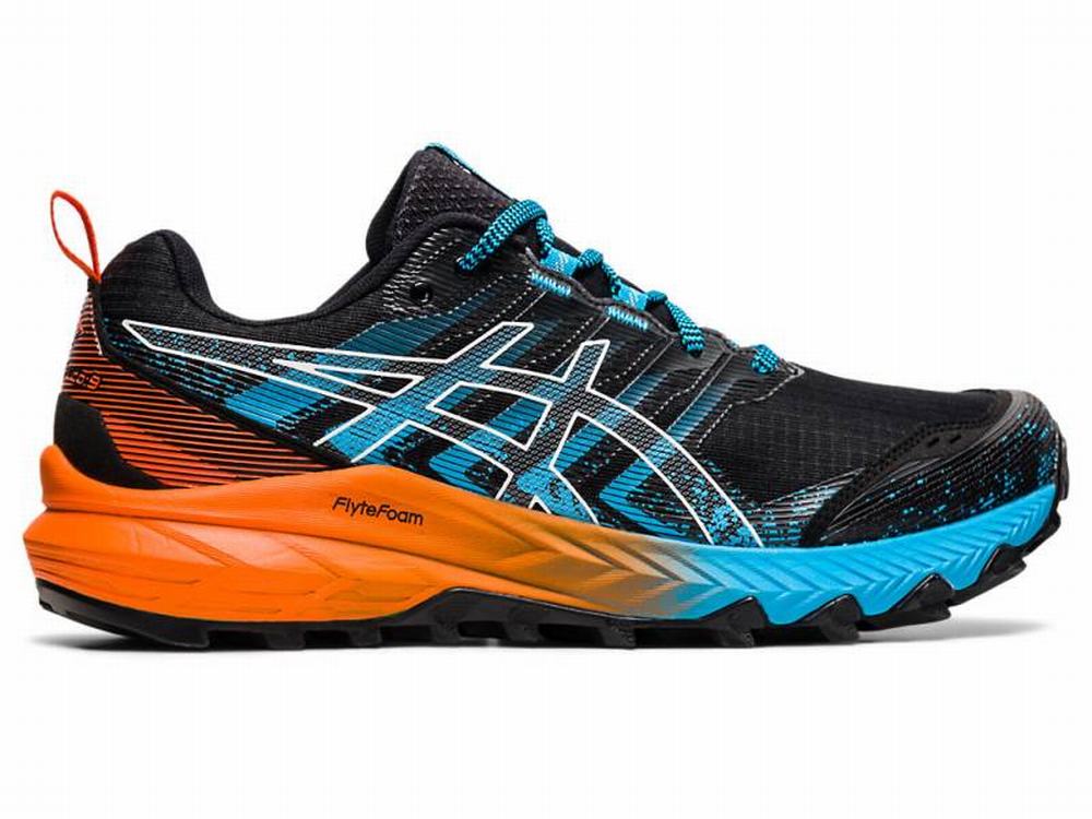 Chaussures Trail Asics GEL-TRABUCO 9 Homme Noir Blanche | ULX-302745