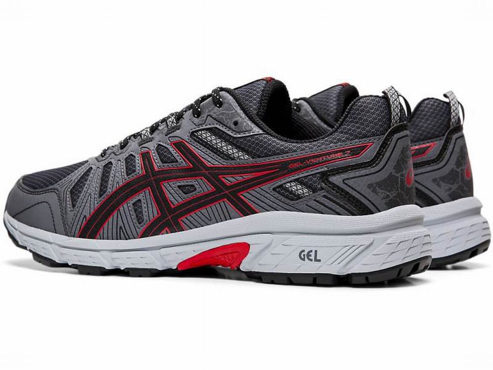 Chaussures Trail Asics GEL-VENTURE 7 (4E) Homme Noir Rouge | UZN-148769