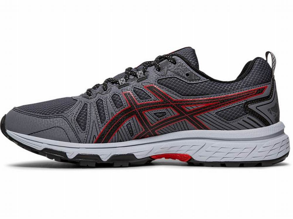 Chaussures Trail Asics GEL-VENTURE 7 (4E) Homme Noir Rouge | UZN-148769