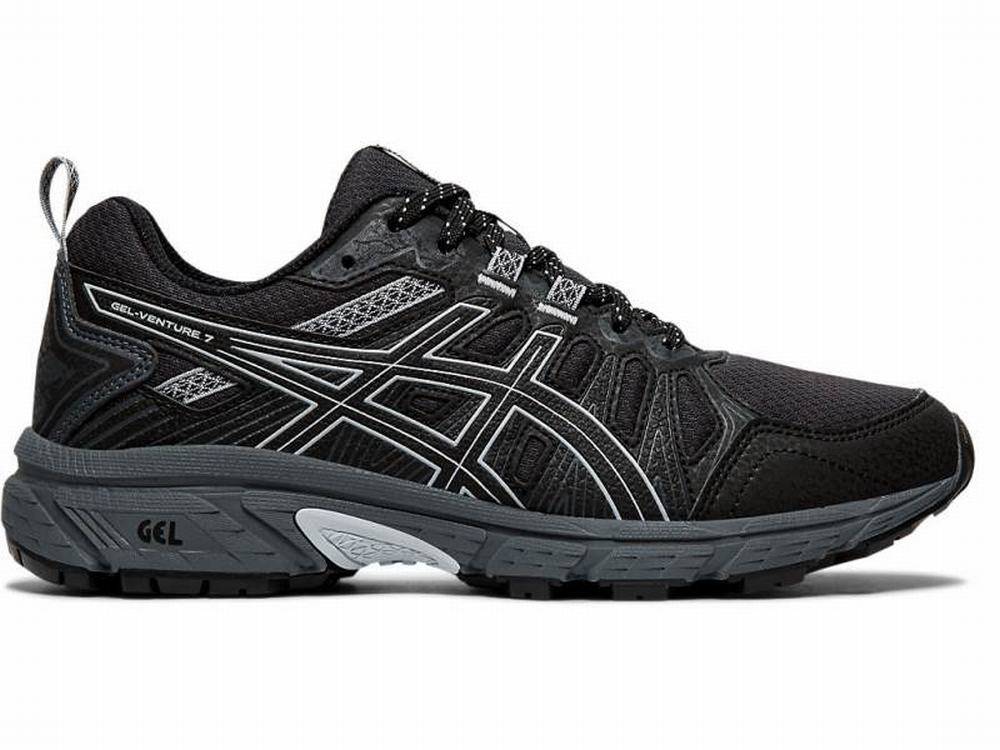 Chaussures Trail Asics GEL-VENTURE 7 Femme Noir Grise | BRD-238740