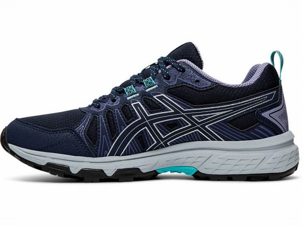 Chaussures Trail Asics GEL-VENTURE 7 Femme Noir Argent | CWN-409632