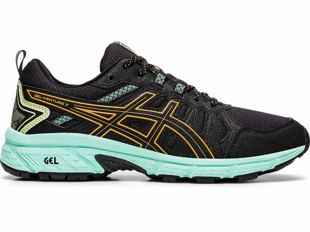 Chaussures Trail Asics GEL-VENTURE 7 Femme Noir Orange | HWU-754820