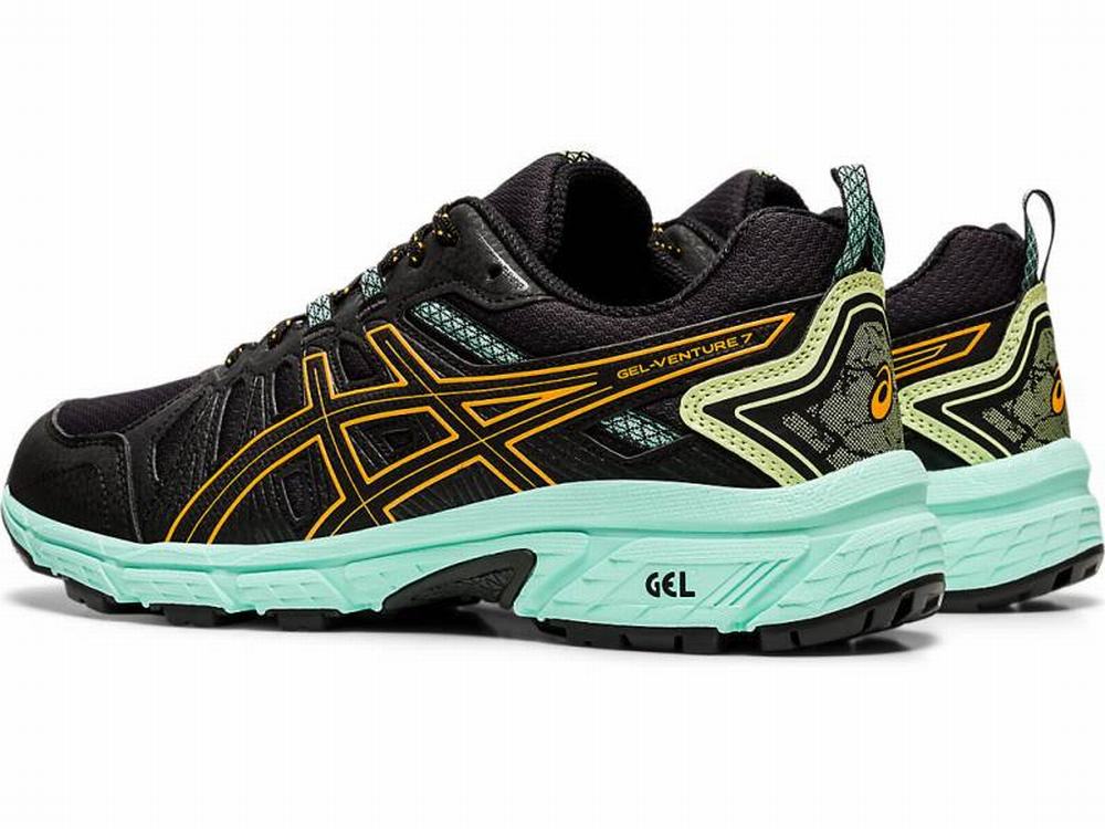 Chaussures Trail Asics GEL-VENTURE 7 Femme Noir Orange | HWU-754820