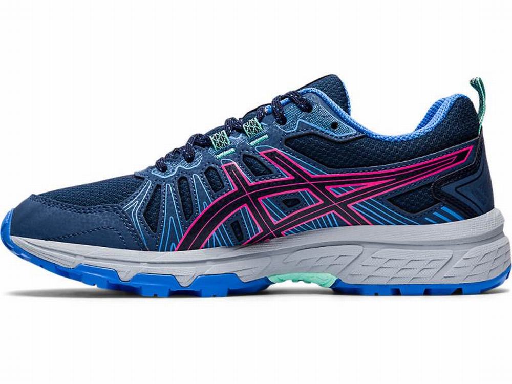 Chaussures Trail Asics GEL-VENTURE 7 Femme Bleu Marine Rose | IOD-891052