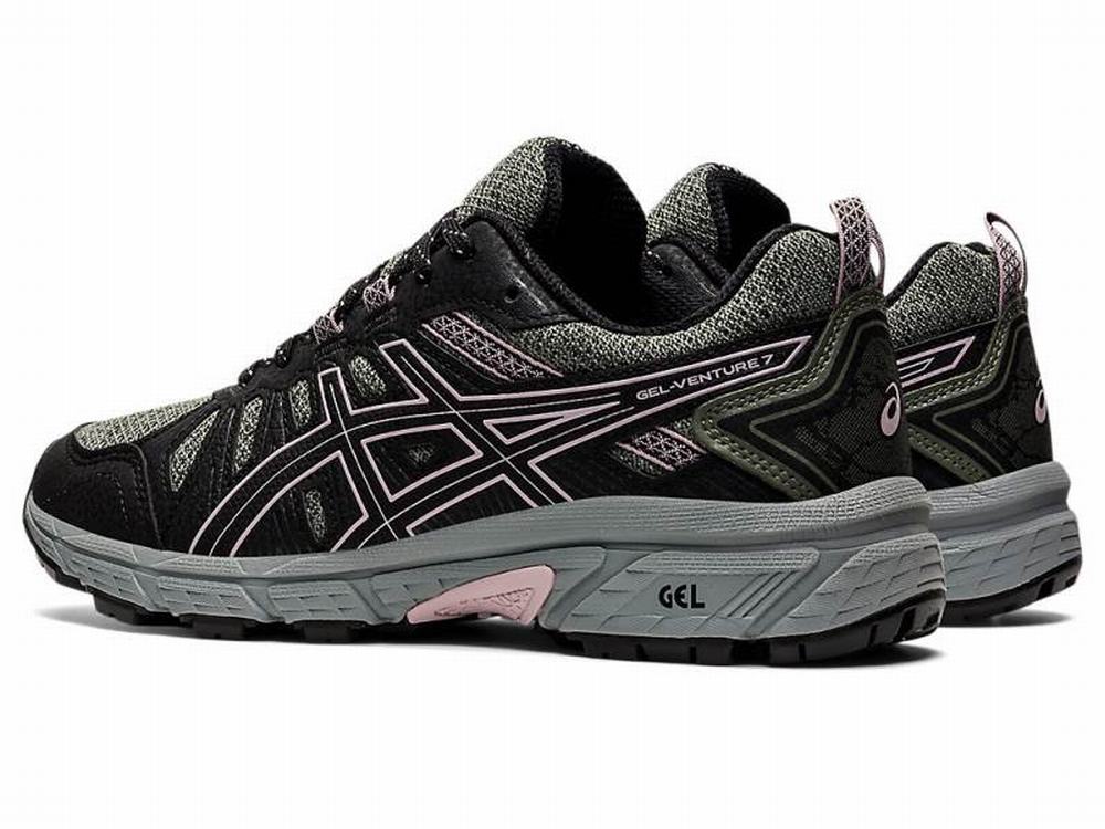 Chaussures Trail Asics GEL-VENTURE 7 Femme Vert Rose | JLV-615342