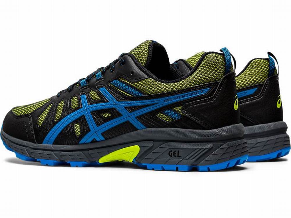 Chaussures Trail Asics GEL-VENTURE 7 Homme Vert Clair Bleu | EFL-965184