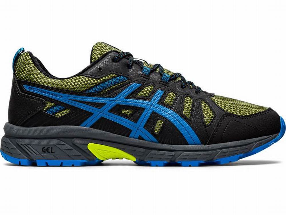 Chaussures Trail Asics GEL-VENTURE 7 Homme Vert Clair Bleu | EFL-965184