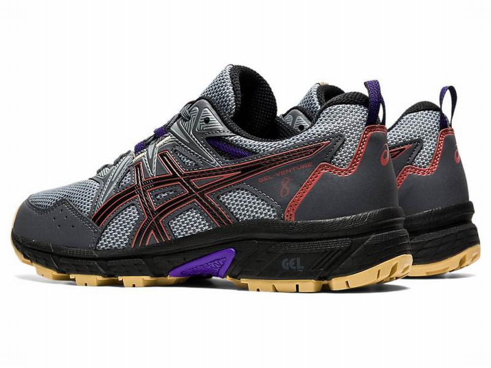 Chaussures Trail Asics GEL-VENTURE 8 (D) Femme Rouge Grise Rouge Foncé | IMX-512608