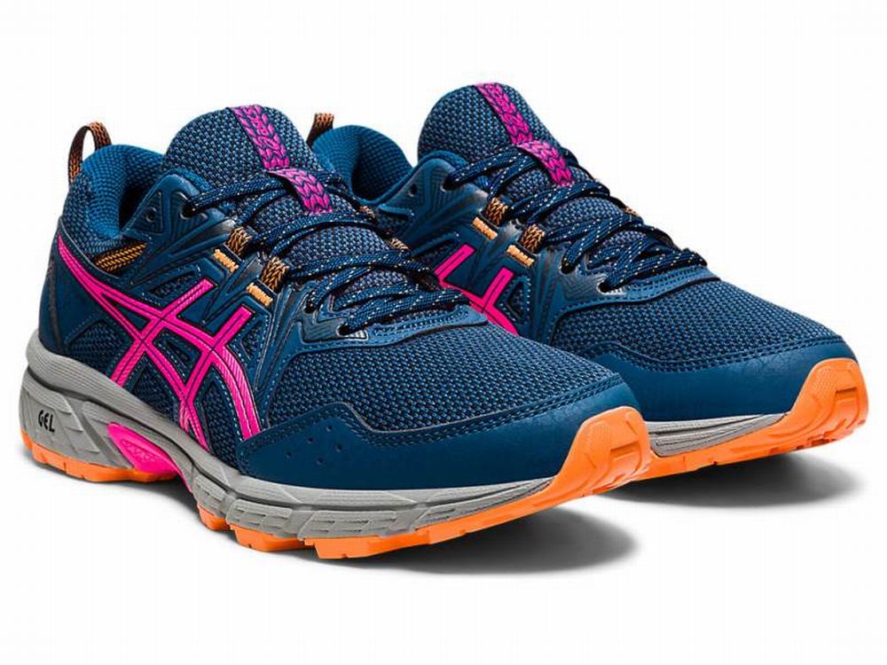 Chaussures Trail Asics GEL-VENTURE 8 (D) Femme Bleu Rose | UQH-280491