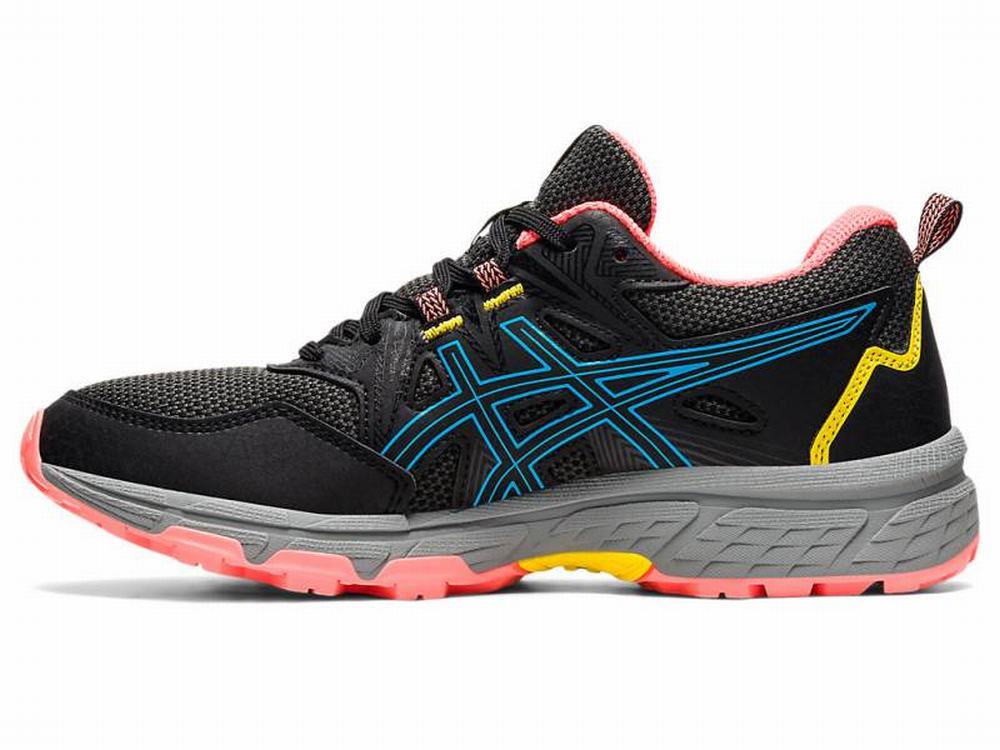 Chaussures Trail Asics GEL-VENTURE 8 Femme Noir Turquoise Clair | JZO-215086