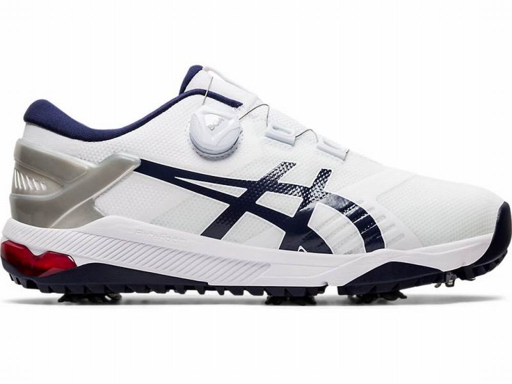 Chaussures de Golf Asics GEL-COURSE DUO Boa Homme Bleu Marine Blanche | QRD-532709