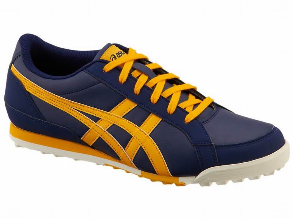 Chaussures de Golf Asics GEL-PRESHOT CLASSIC 3 Femme Fleur Orange Bleu Marine | KJD-675194