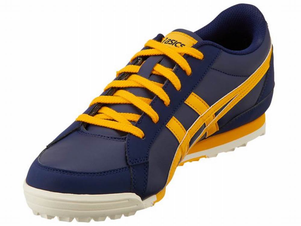 Chaussures de Golf Asics GEL-PRESHOT CLASSIC 3 Femme Fleur Orange Bleu Marine | KJD-675194