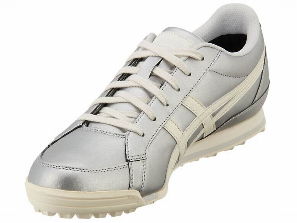 Chaussures de Golf Asics GEL-PRESHOT CLASSIC 3 Femme Argent Blanche | RZW-306879