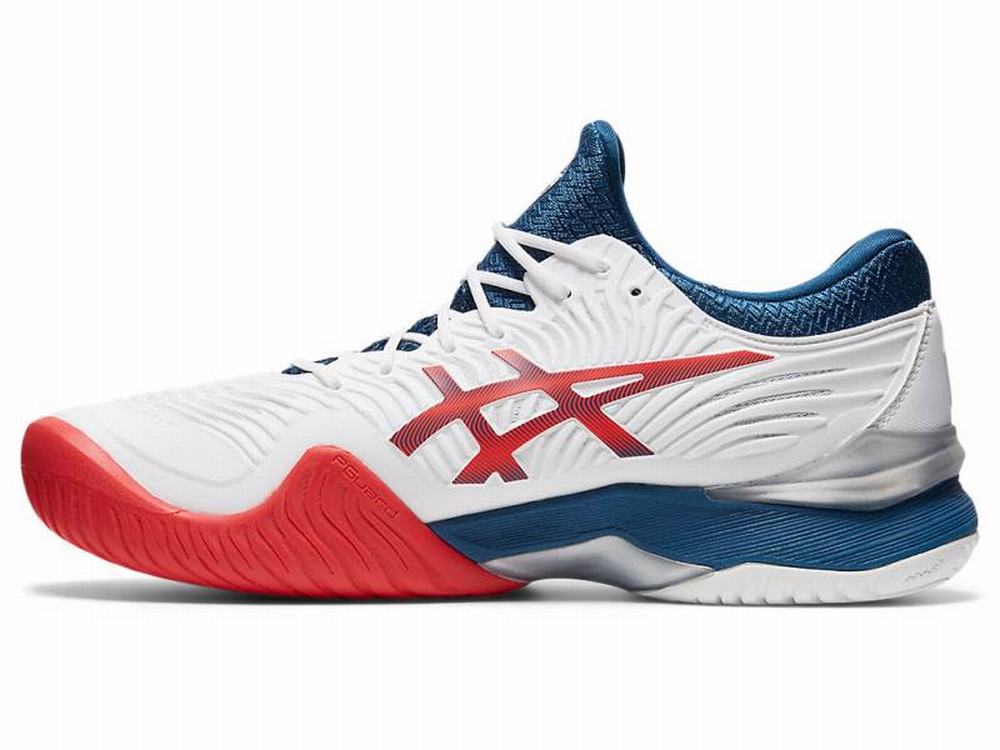 Chaussures de Tennis Asics COURT FF 2 Homme Blanche Bleu | YCT-780694